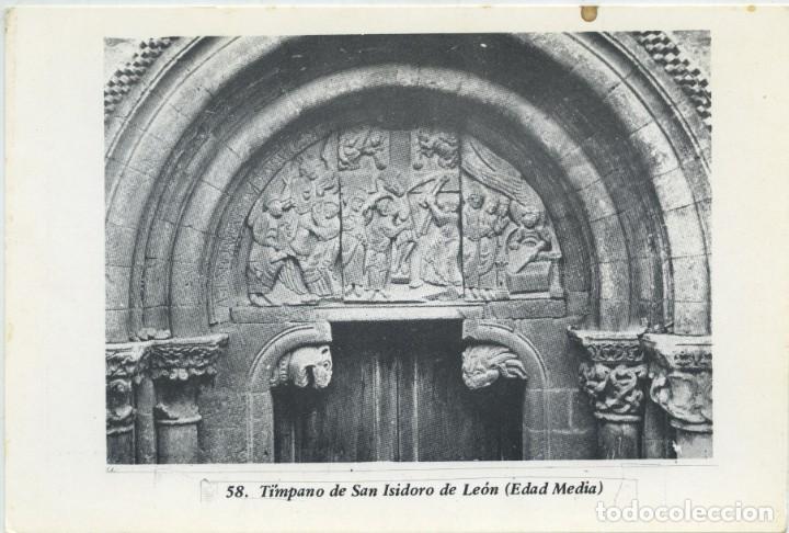 Postales: N&ordm; 58-EDAD MEDIA. T&iacute;mpano de San Isidoro de Le&oacute;n. Sin circular. ED. ACADEMIA NACIONAL POLIT&Eacute;CNICA