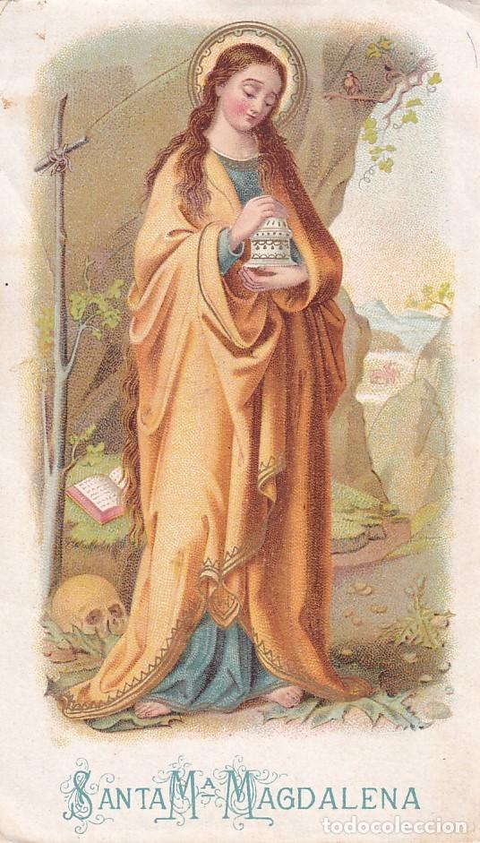 Postales: Bonita estampa de Santa Magdalena. Unos 12 x 7 cm