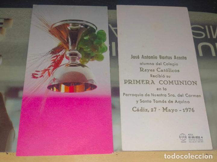 Cartoline: ESTAMPA RECORDATORIO RECUERDO PRIMERA COMUNION,