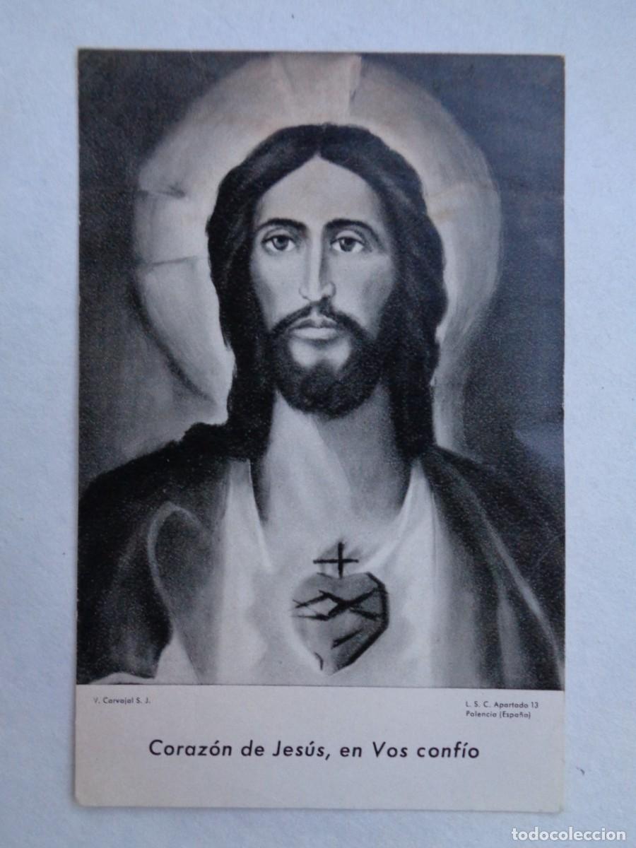 Postales: ANTIGUA ESTAMPA DEL SAGRADO CORAZON DE JESUS