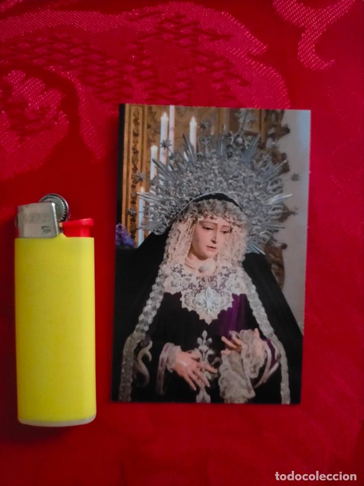 Cartoline: ESTAMPA RELIGIOS DE LA SEMANA SANTA DE SAN FERNANDO CADIZ VIRGEN O CRISTO COFRADIA ISLA DE LEON
