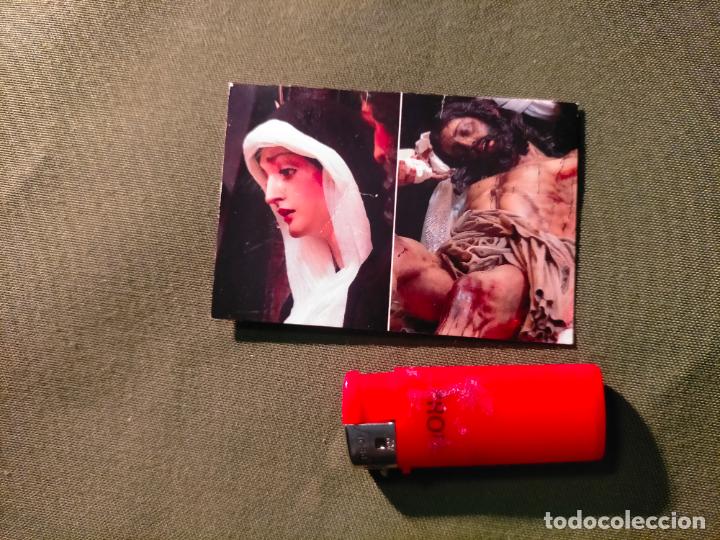 Postkarten: ESTAMPA RELIGIOS DE LA SEMANA SANTA COFRADIA DEL DESCENDIMIENTO CADIZ VIRGEN O CRISTO COFRADIA