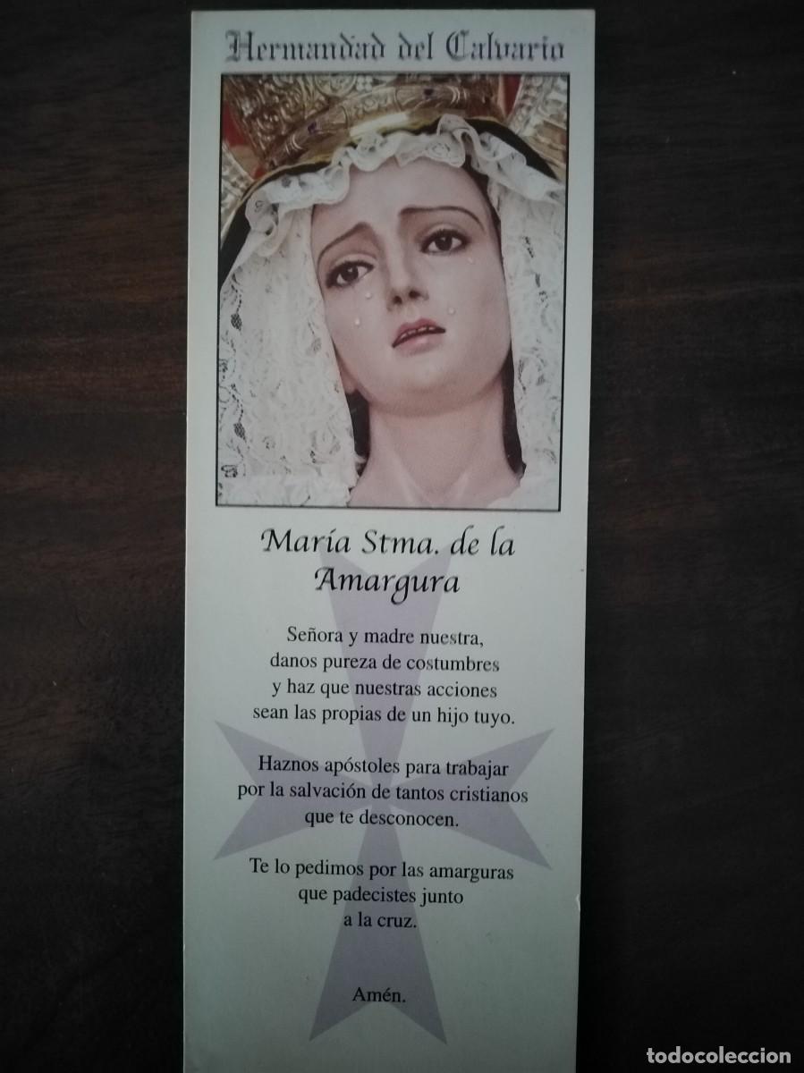 Cartes Postales: Recordatorio de la Hermandad del Calvario. Mar&iacute;a Sant&iacute;sima de la Amargura.