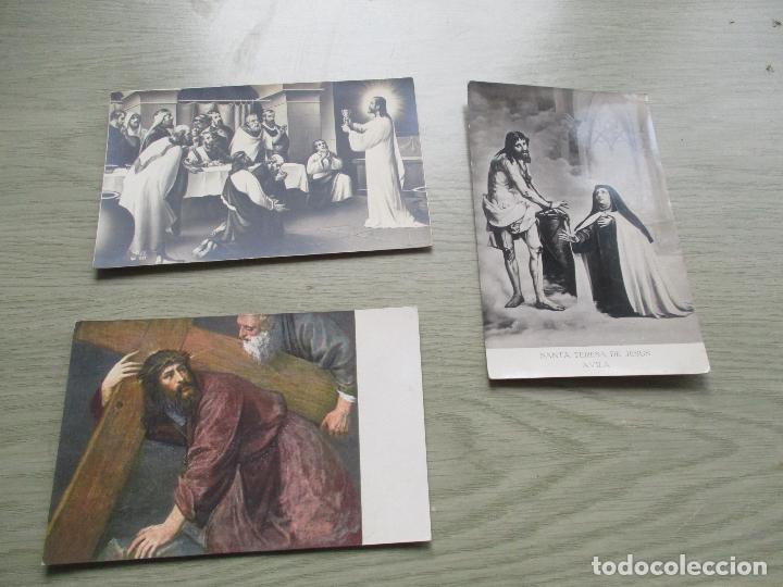 Postales: TRES TARJETAS POSTALES DE: JESUCRISTO- S/F-SIN USAR-14X9 CM.-1 A COLOR