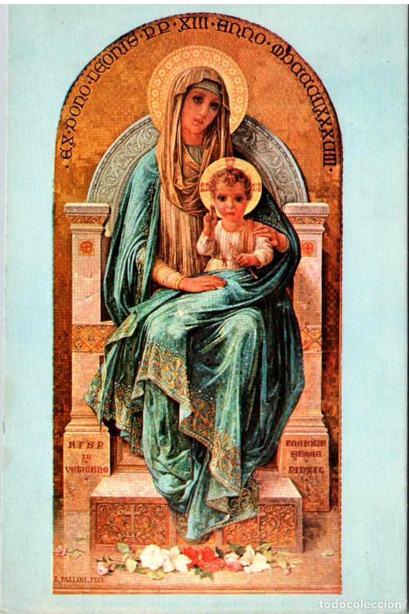 Postkarten: Ripoll - Imagen, en mosaico de Santa Mar&iacute;a de Ripoll -Ed. Maideu n&ordm; 15 - 152x104mm