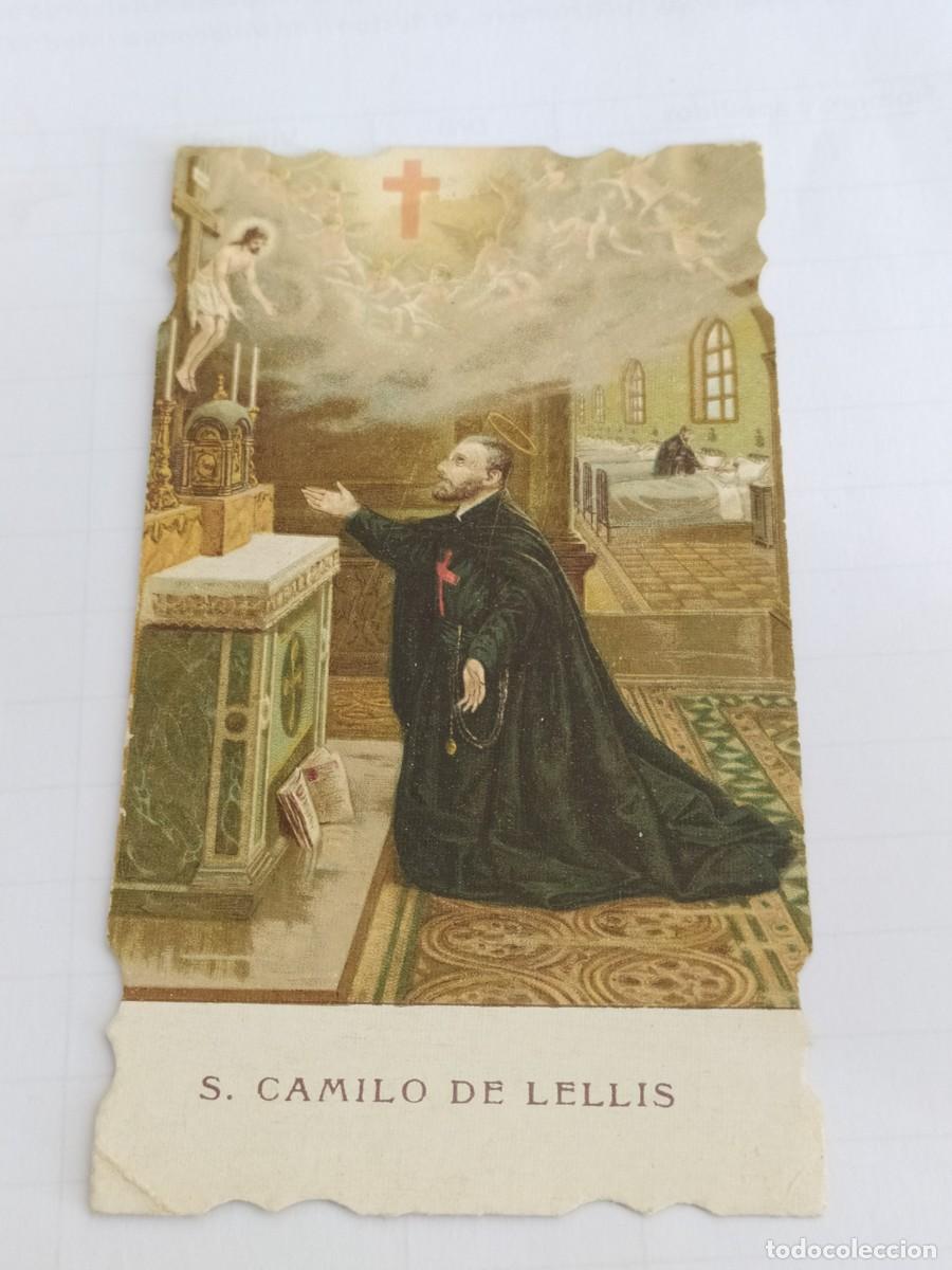 Postkarten: ESTAMPA TROQUELADA S. CAMILO DE LELLIS - PROTECTOR DE LOS ENFERMOS