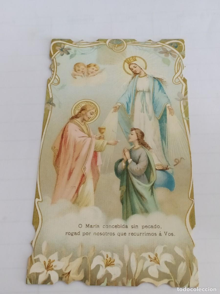 Postkarten: ESTAMPA TROQUELADA O MARIA CONCEBIDA SIN PECADO - CONCESI&Oacute;N AUDIENCIA I. DE STA. MAR&Iacute;A DEL PRADO