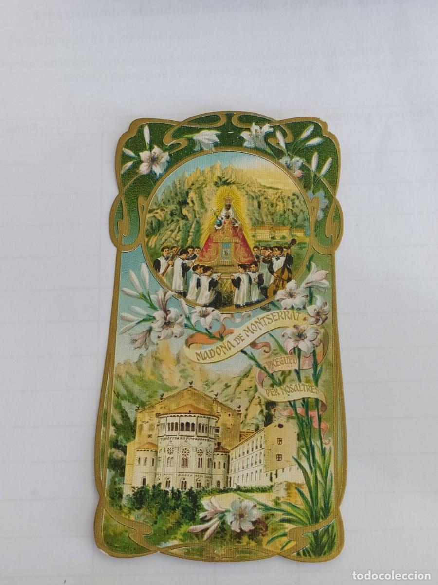 Postales: VIRGEN DE MONTSERRAT - ORACI&Oacute;N AL DORSO