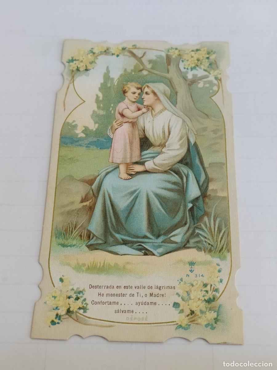 Postkarten: ESTAMPA TROQUELADA DESTERRADA EN ESTE VALLE DE L&Aacute;GRIMAS...