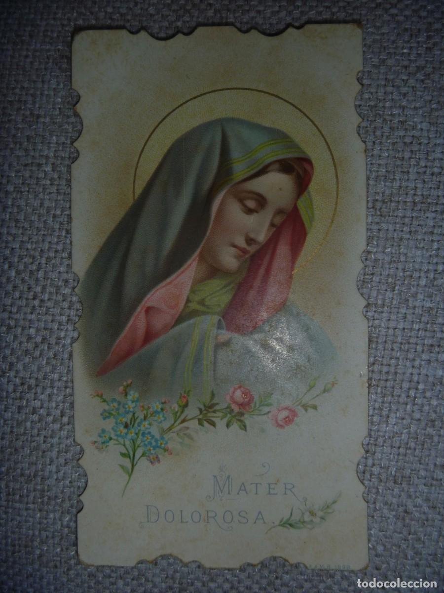 Postales: ANTIGUA ESTAMPA TROQUELADA MATER DOLOROSA SIGLO XIX