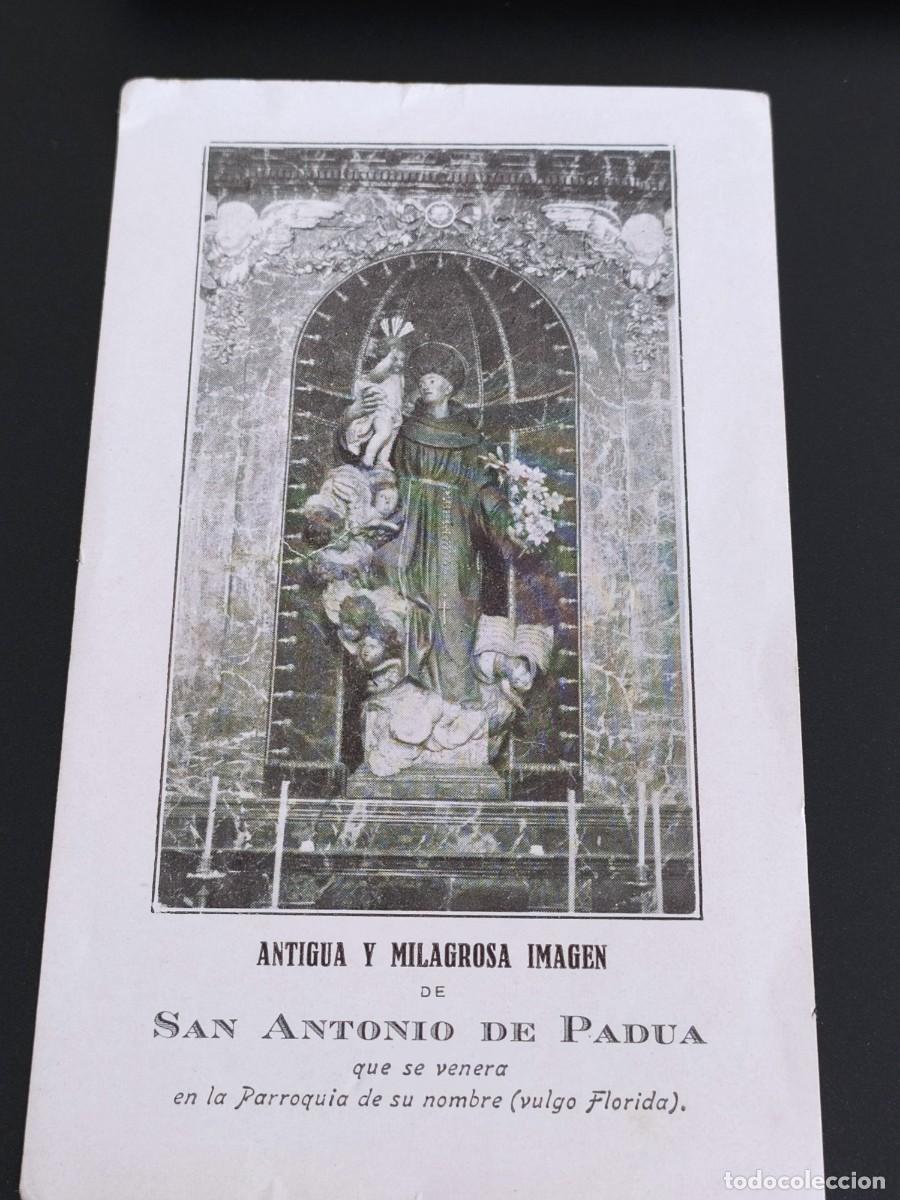 Postales: ANTIGUA Y MILAGROSA IMAGEN DE SAN ANTONIO DE PADUA
