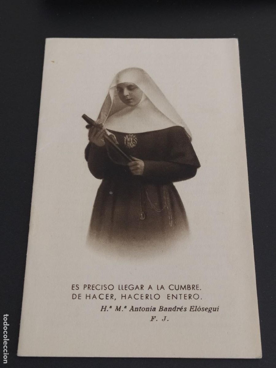 Postales: H&ordf;. M&ordf;. ANTONIA BANDR&Eacute;S EL&Oacute;SEGUI - TRIPTICO