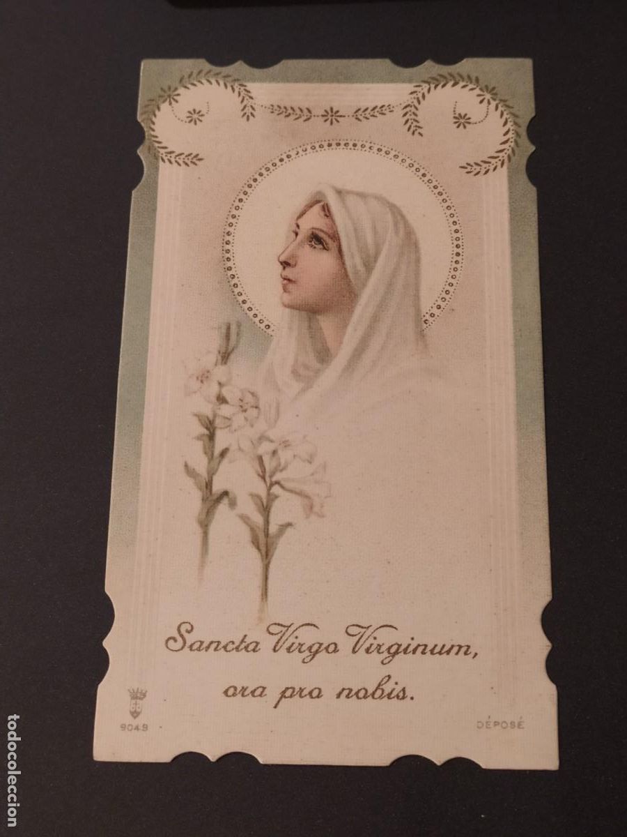 Postkarten: ESTAMPA TROQUELADA 9049 - SANCTA VIRGO VIRGINUM ORA PRO NOBIS