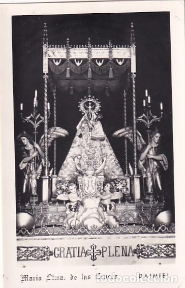 Postales: Estampa foto Maria sant&iacute;sima de la Cruce. Daimiel. 9,50 x 6 cm