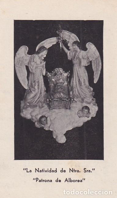 Postales: Estampa La Natividad de Ntra Sra Patrona de Alborea 11 x 6,50 cm