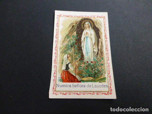 Postais: NUESTRA SE&Ntilde;ORA DE LOURDES ANTIGUA ESTAMPA CROMOLITOGRAFICA
