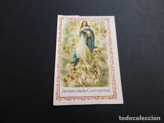 Postais: INMACULADA CONCEPCION ANTIGUA ESTAMPA CROMOLITOGRAFICA