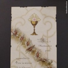 Postales: ESTAMPA TROQUELADA DE 1901 - RECUERDO 1ª COMUNIÓN - BOUASSE JEUNE PARIS 873