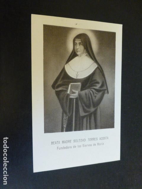 Cartes Postales: BEATA MADRE SOLEDAD TORRES ACOSTA ANTIGUA ESTAMPA