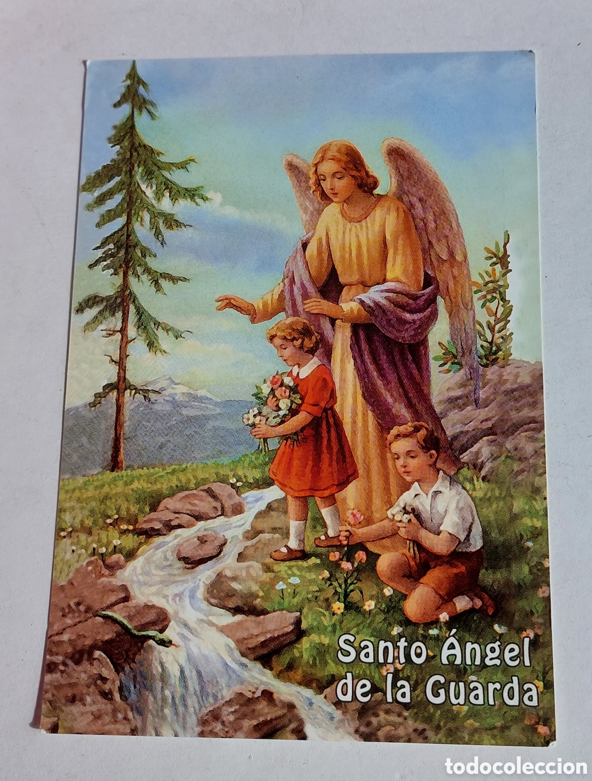 Postales: Postal Santo Angel de la guarda / 15 x 10 cm