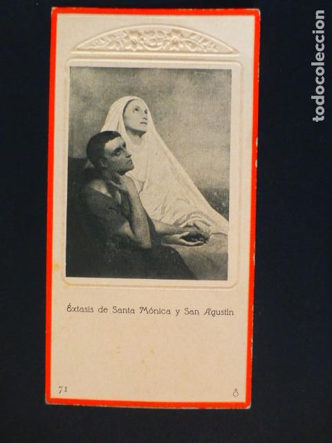 Postales: SAN AGUSTIN Y SANTA MONICA ANTIGUA ESTAMPA
