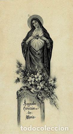 Postales: RECORDATORIA SAGRADO CORAZ&Oacute;N MAR&Iacute;A COMU-1144