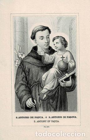 Postales: RECORDATORIA SAN ANTONIO DE PADUA COMU-1225