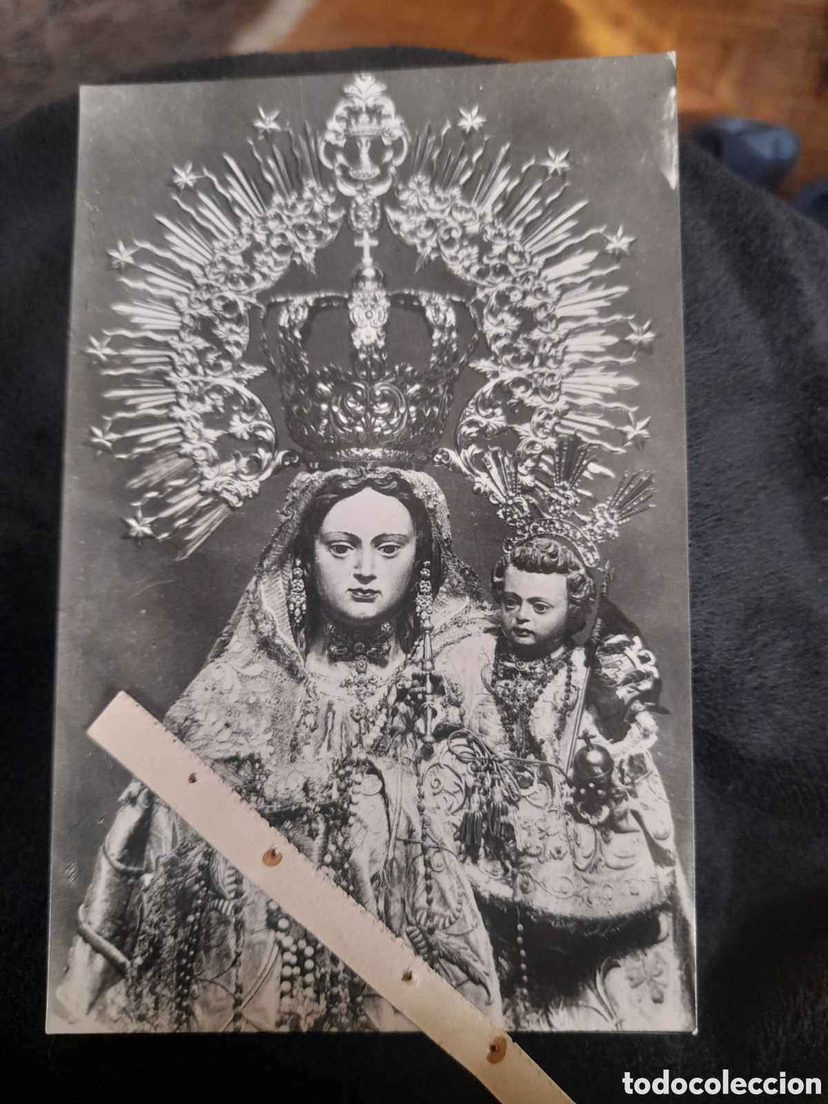 Postales: Antigua postal fotogr&aacute;fica, Nuestra Se&ntilde;ora de la Luz, Patrona de Tarifa
