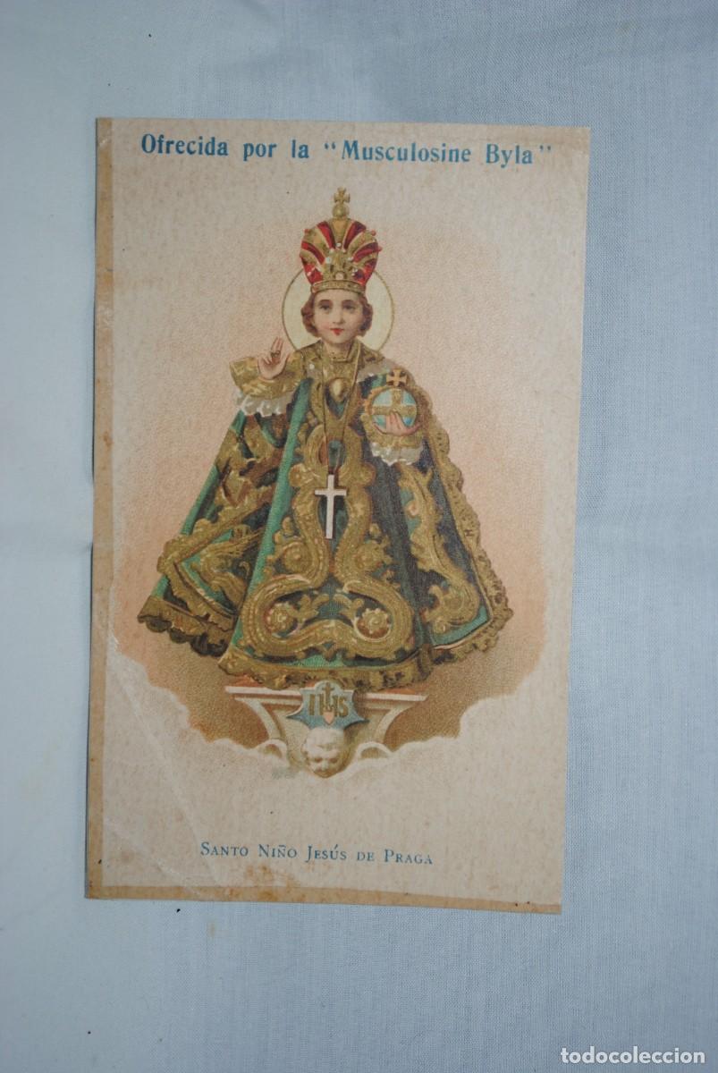 Postales: SANTO NI&Ntilde;O JESUS DE PRAGA , OFRECIDA POR , MUSCULOSINE BYLA .