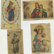 Postales: 4 ESTAMPAS RELIGIOSAS MARIA AUXILIADORA AÑOS 50