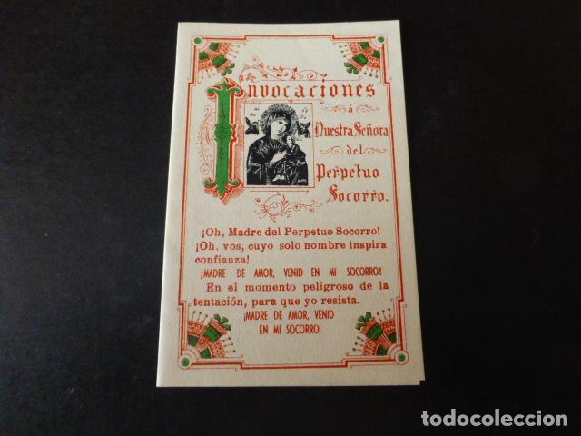 Cartes Postales: NUESTRA SE&Ntilde;ORA DEL PERPETUO SOCORRO ANTIGUA ESTAMPA