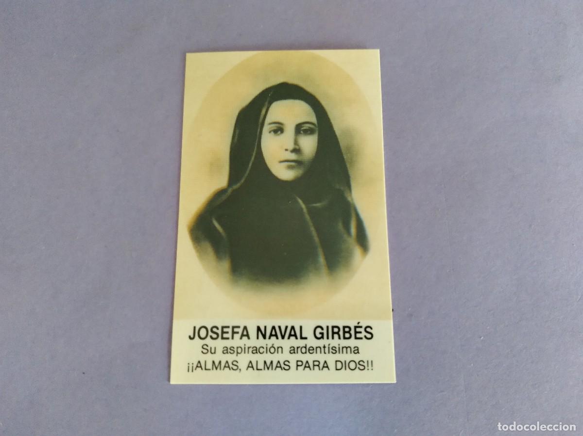 Postais: ESTAMPA ORACION PARA LA GLORIFICACION DE JOSEFA NAVAL GIRBES ALMAS ALMAS PARA DIOS A&Ntilde;O 1893