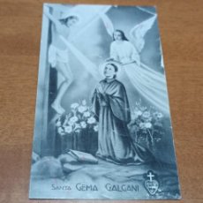 Postales: SANTA GEMA DE GALGANI ORACION PARA ALCANZAR GRACIAS H. FURNIER SANTUARIO SANTA GEMA. Lote 386461489