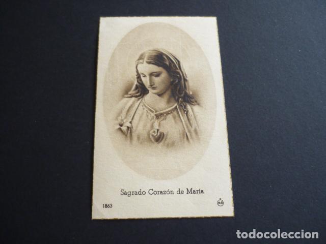 Postales: SAGRADO CORAZON DE MARIA ANTIGUA ESTAMPA