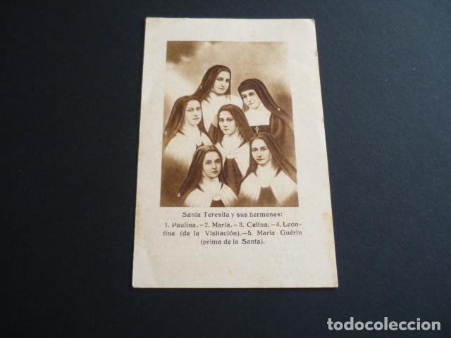 Postales: SANTA TERESITA DEL NI&Ntilde;O JESUS Y SUS HERMANAS ANTIGUA ESTAMPA