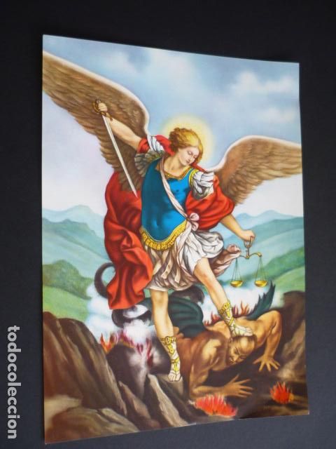Postales: SAN MIGUEL ARCANGEL LAMINA CROMOLITOGRAFIA 17,5 X 24,5 CMTS