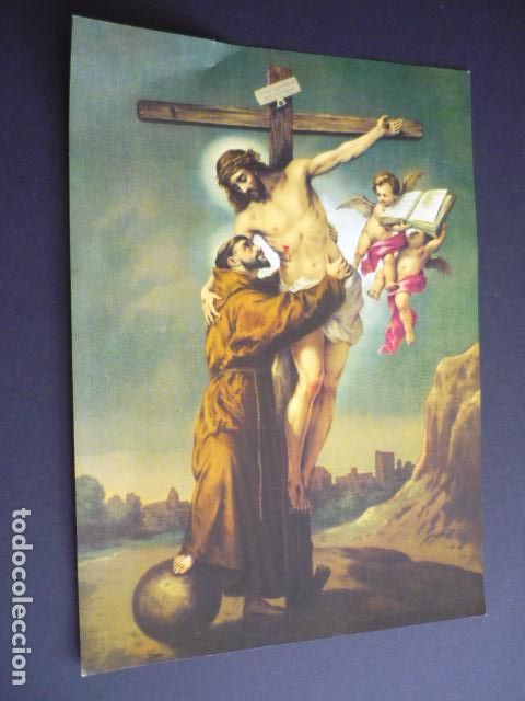 Cartes Postales: SAN FRANCISCO DE ASIS LAMINA CROMOLITOGRAFIA 17,5 X 24,5 CMTS