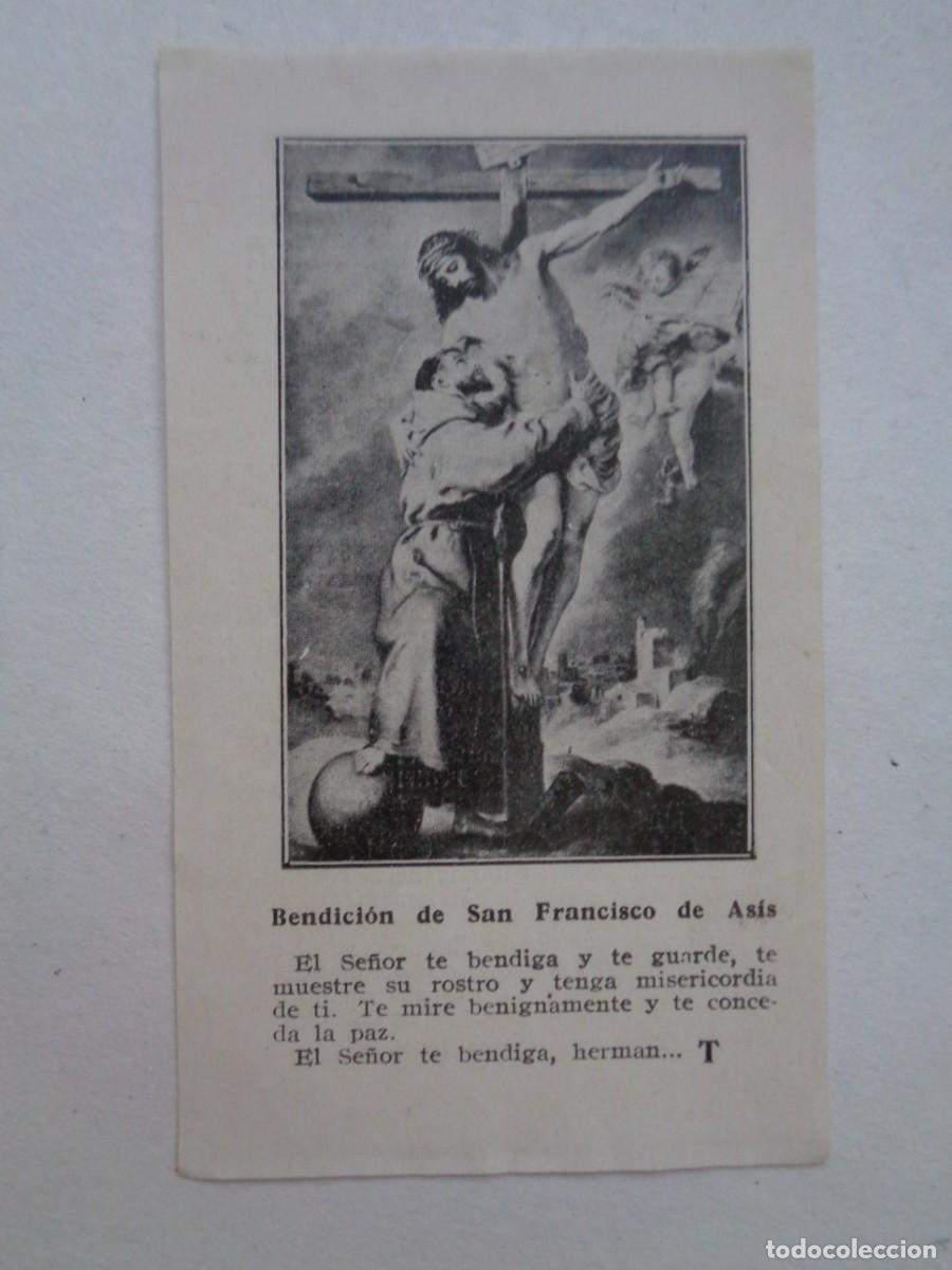 Postales: ANTIGUA ESTAMPA DE LA BENDICION DE SAN FRANCISCO DE ASIS Y SUS LLAGAS