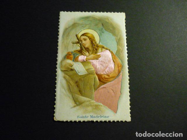 Postkarten: SANTA MAGDALENA ANTIGUA ESTAMPA CON TELA