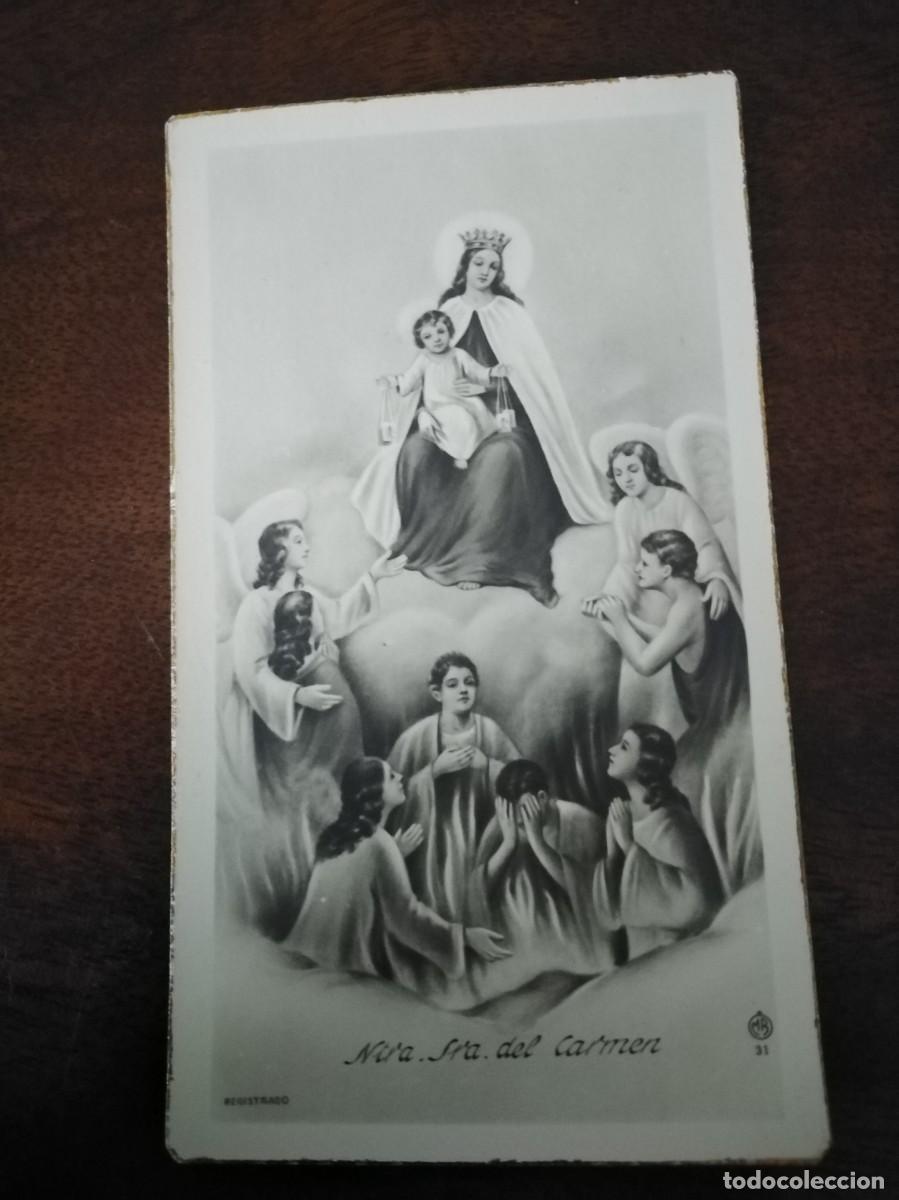 Cartes Postales: Recordatorio de Nuestra Se&ntilde;ora del Carmen.