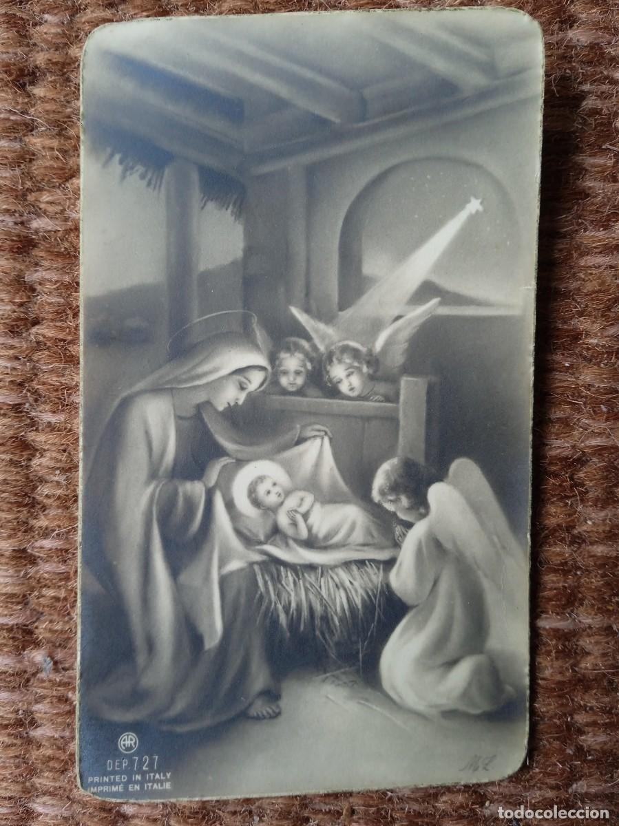Postales: ESTAMPITA FELICITACION DE NAVIDAD DE LAS RELIGIOSAS FRANCISCANAS DE LA NATIVIDAD - belen - DARDERAS