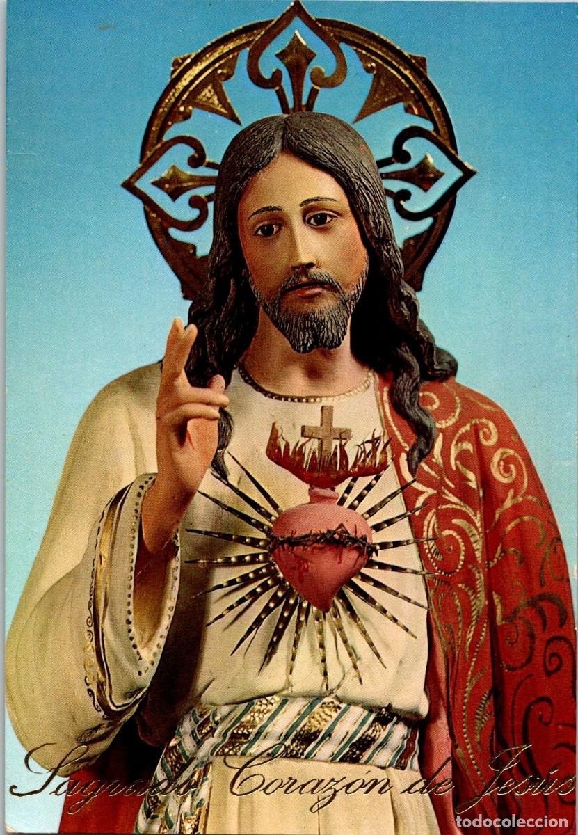 Postales: Sagrado Coraz&oacute;n de Jes&uacute;s - Escudo de Oro n&ordm; 14 - 149x103mm - Letras doradas