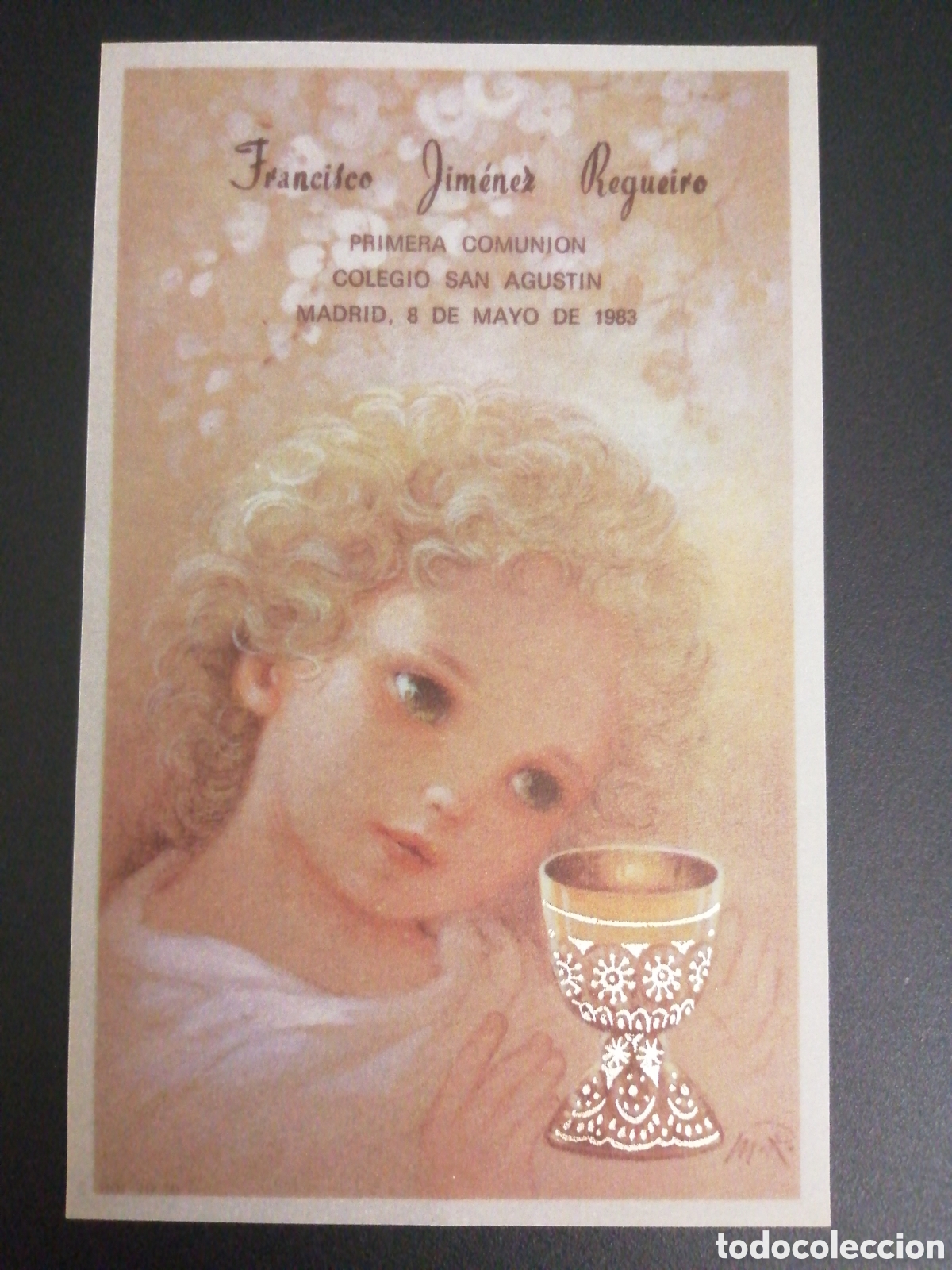 Postales: RECORDATORIO PRIMERA COMUNI&Oacute;N 1983 - Foto 1