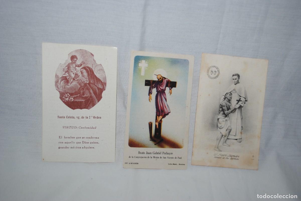 Postales: ESTAMPAS RELIGIOSAS , LOTE DE TRES .
