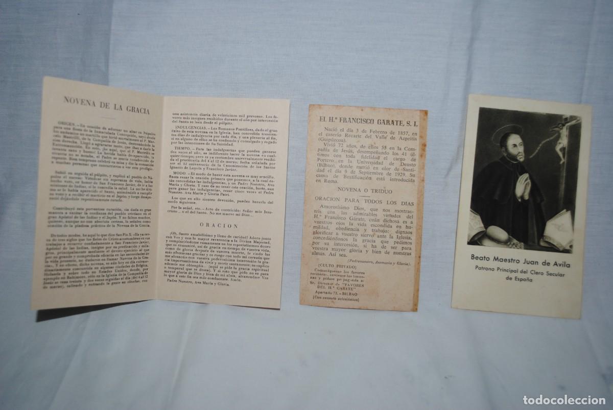 Postales: ESTAMPAS RELIGIOSAS , LOTE DE TRS . - Foto 2