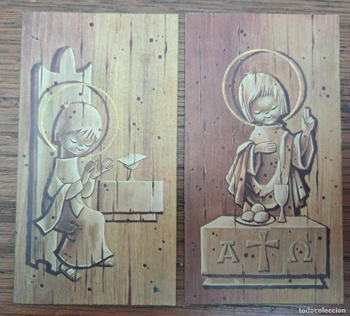 Postales: 2 ESTAMPAS RELIGIOSAS 1964 - Foto 1
