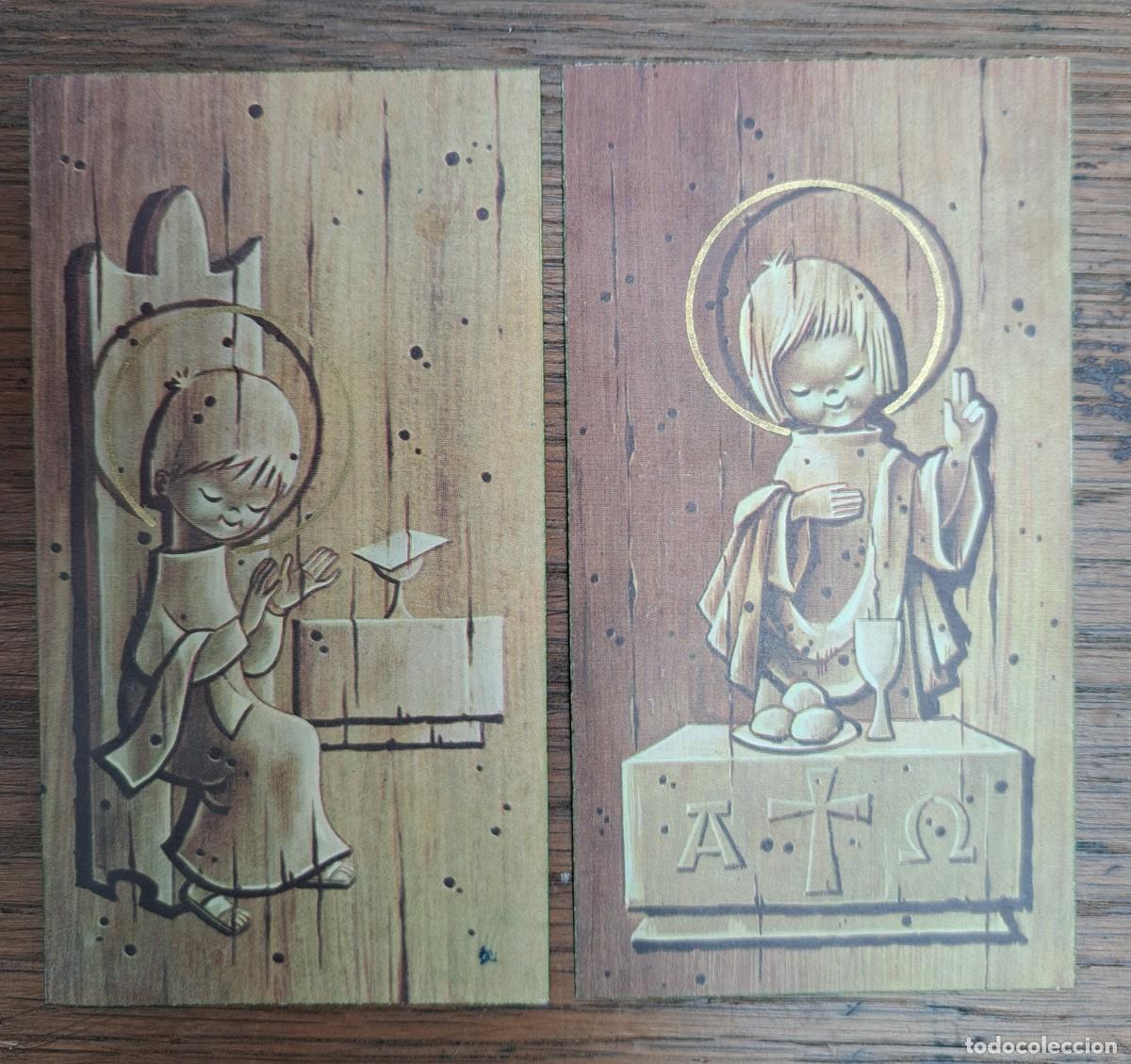 Postales: 2 ESTAMPAS RELIGIOSAS 1964 - Foto 2