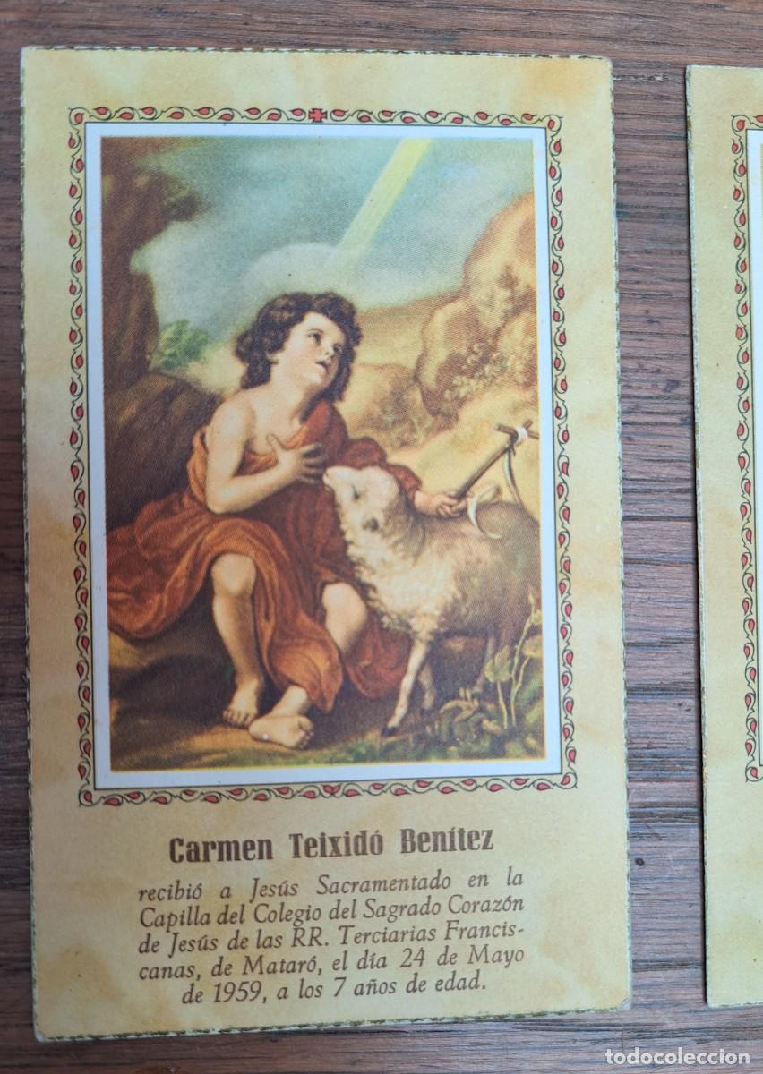 Postales: 2 ESTAMPAS RELIGIOSAS 1955-59 - Foto 2