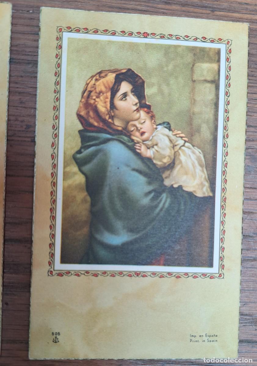 Postales: 2 ESTAMPAS RELIGIOSAS 1955-59 - Foto 3