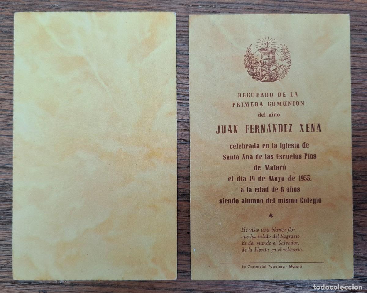 Postales: 2 ESTAMPAS RELIGIOSAS 1955-59 - Foto 4